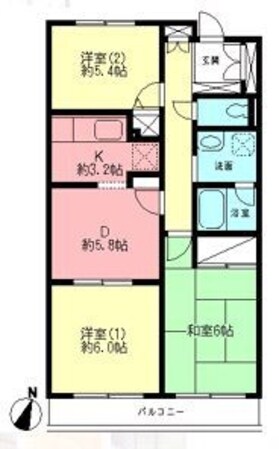 多摩エスペリアの物件間取画像